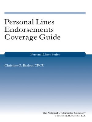 cover image of Personal Lines Endorsements Coverage Guide